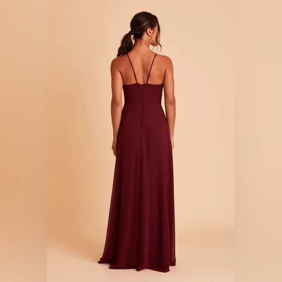 Birdy Grey Theresa Dress Chiffon Cabernet Small NEW NWT BRIDESMAID WEDDING - Picture 2 of 5